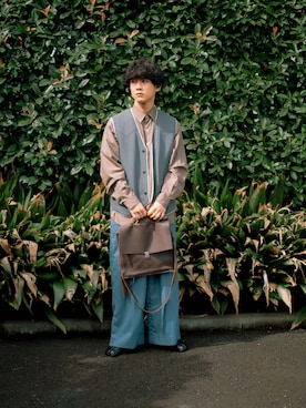 「DAIRIKU（ダイリク）のアイテム（パンツ）」を使った、Naotoさん（メンズ・165cm）の春コーディネート