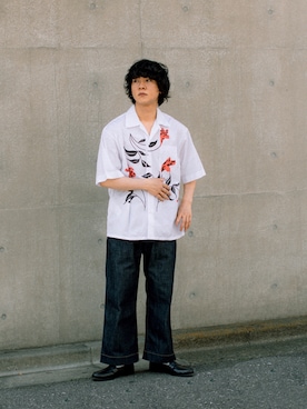 「MARNI（マルニ）のアイテム」を使った、Naotoさん（メンズ・165cm）の夏コーディネート