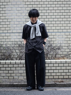 「COMOLI（コモリ）のアイテム（アクセサリー）」を使った、Naotoさん（メンズ・165cm）の夏コーディネート
