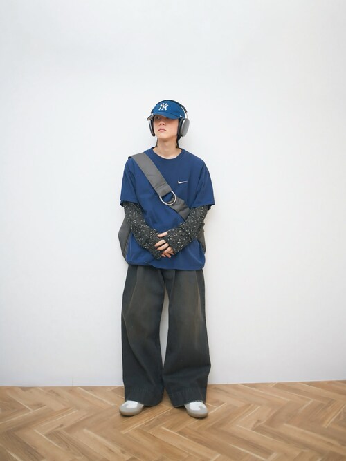 「REPRODUCTION OF FOUND（リプロダクションオブファウンド）のREPRODUCTION OF FOUND (リプロダクション オブ ファウンド) / GERMAN MILITARY TRAINER ジャーマントレーナー 1700L レザースニーカー（スニーカー）」を使った、Naotoさん（メンズ・165cm）の夏コーディネート