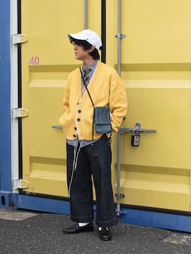 「NEAT（ニート）のアイテム」を使った、Naotoさん（メンズ・165cm）の秋コーディネート
