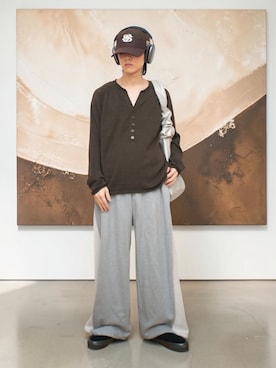 「soerte（ソエルテ）のアイテム（パンツ）」を使った、Naotoさん（メンズ・165cm）の秋コーディネート