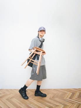 「アイテム（家具）」を使った、Naotoさん（メンズ・165cm）の秋コーディネート