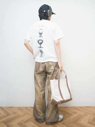 「GLOBAL WORK(グローバルワーク)のライトスリム晴雨兼用傘/284027(折りたたみ傘)」を使った、Naotoさん(メンズ・165cm)の夏コーディネート
