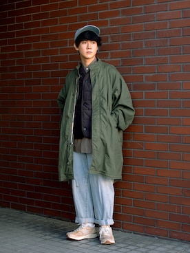 「STUDIO NICHOLSON（スタジオニコルソン）のアイテム（トップス）」を使った、Naotoさん（メンズ・165cm）の冬コーディネート