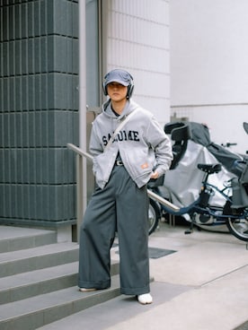 「アイテム（メイクアップ）」を使った、Naotoさん（メンズ・165cm）の春コーディネート