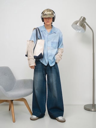 「REPRODUCTION OF FOUND(リプロダクションオブファウンド)のREPRODUCTION OF FOUND (リプロダクション オブ ファウンド) / GERMAN MILITARY TRAINER ジャーマントレーナー 1700L レザースニーカー(スニーカー)」を使った、Naotoさん(メンズ・165cm)の秋コーディネート