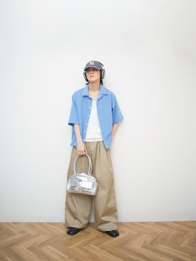 「soerte（ソエルテ）のアイテム」を使った、Naotoさん（メンズ・165cm）の春コーディネート