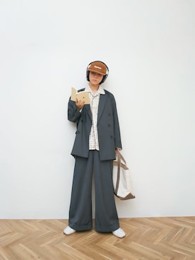 「アイテム（アンダーウェア）」を使った、Naotoさん（メンズ・165cm）の春コーディネート