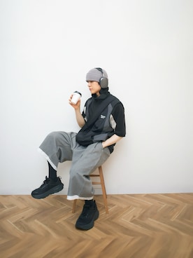 「アイテム（アンダーウェア）」を使った、Naotoさん（メンズ・165cm）の夏コーディネート