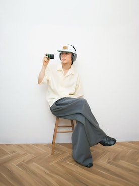 「アイテム（キャップ）」を使った、Naotoさん（メンズ・165cm）の夏コーディネート