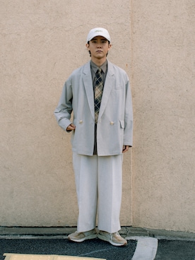 「NEAT（ニート）のアイテム（帽子）」を使った、Naotoさん（メンズ・165cm）の冬コーディネート