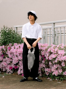 「NEAT（ニート）のアイテム」を使った、Naotoさん（メンズ・165cm）の夏コーディネート