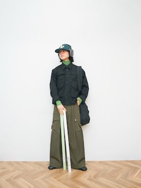 「アイテム（手帳/メモ帳）」を使った、Naotoさん（メンズ・165cm）の秋コーディネート