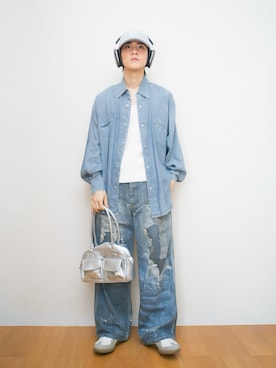 「アイテム（財布）」を使った、Naotoさん（メンズ・165cm）の夏コーディネート