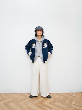 「The Role design（ザロールデザイン）の【 The Role design / ザ・ロールデザイン 】 PLANE RIB SOCKS MENS / プレーン リブソックス メンズ（ソックス/靴下）」を使った、Naotoさん（メンズ・165cm）の秋コーディネート