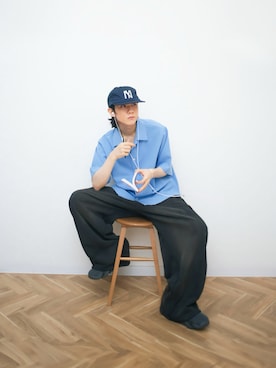 「アイテム（手帳/メモ帳）」を使った、Naotoさん（メンズ・165cm）の夏コーディネート
