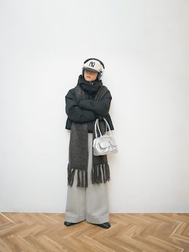 「アイテム（帽子）」を使った、Naotoさん（メンズ・165cm）の冬コーディネート