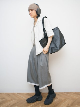 「OAKLEY（オークリー）のOAKLEY オークリー EDGE ICON スニーカー FOF100539（スニーカー）」を使った、Naotoさん（メンズ・165cm）の夏コーディネート