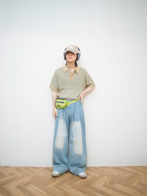 soerte（ソエルテ）の「Multi Color Jacquard Knit Polo / マルチ