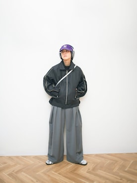 「アイテム（キャップ）」を使った、Naotoさん（メンズ・165cm）の秋コーディネート