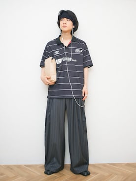 「UMBRO（アンブロ）のアイテム」を使った、Naotoさん（メンズ・165cm）の夏コーディネート