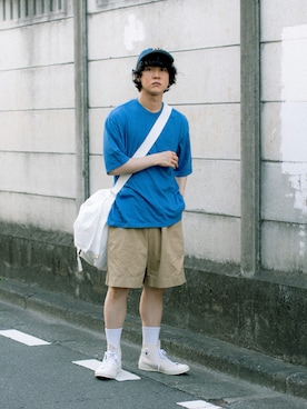 「ハイカットスニーカー」｜Naotoさん（メンズ・165cm）の夏コーディネート