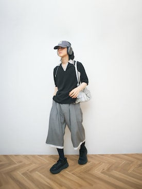 「アイテム（バングル/リストバンド）」を使った、Naotoさん（メンズ・165cm）の夏コーディネート