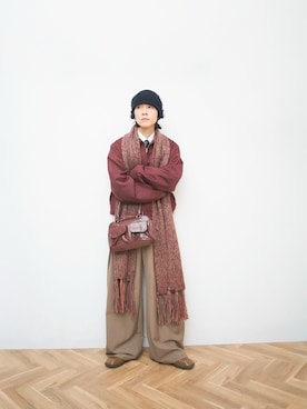 「アイテム（ヘッドフォン/イヤホン）」を使った、Naotoさん（メンズ・165cm）の冬コーディネート