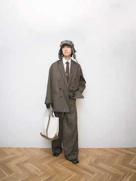 「Steven Alan（スティーブンアラン）のアイテム」を使った、Naotoさん（メンズ・165cm）の冬コーディネート