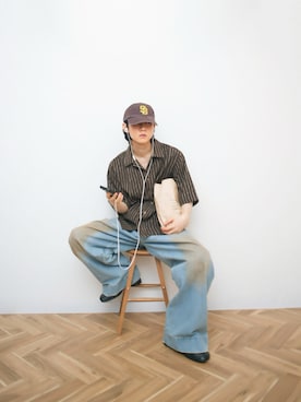 「アイテム（ソックス/靴下）」を使った、Naotoさん（メンズ・165cm）の夏コーディネート