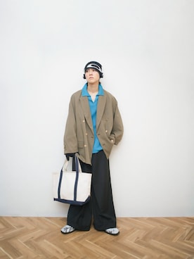 「アイテム（PC・スマホグッズ/家電）」を使った、Naotoさん（メンズ・165cm）の冬コーディネート