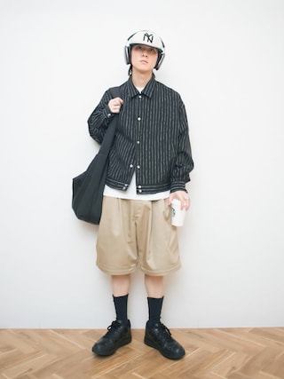 「AMERICAN NEEDLE(アメリカンニードル)の【AMERICAN NEEDLE】ベースボールロゴストレートキャップ(キャップ)」を使った、Naotoさん(メンズ・165cm)の秋コーディネート