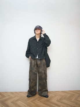 「アイテム（帽子）」を使った、Naotoさん（メンズ・165cm）の春コーディネート