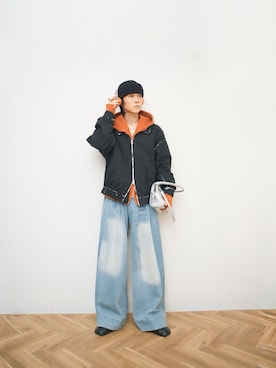 「アイテム（スキンケア）」を使った、Naotoさん（メンズ・165cm）の冬コーディネート