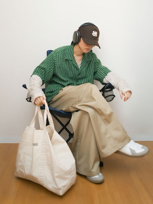 「REPRODUCTION OF FOUND(リプロダクションオブファウンド)のREPRODUCTION OF FOUND (リプロダクション オブ ファウンド) / GERMAN MILITARY TRAINER ジャーマントレーナー 1700L レザースニーカー(スニーカー)」を使った、Naotoさん(メンズ・165cm)の秋コーディネート