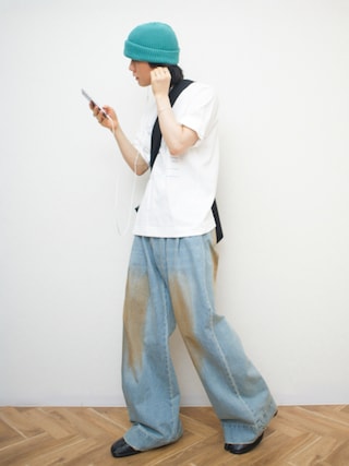 「FUNALIVE(ファンアライブ)のSI ORIGINAL ANTI5 AZE WATCH(ニットキャップ/ビーニー)」を使った、Naotoさん(メンズ・165cm)の夏コーディネート