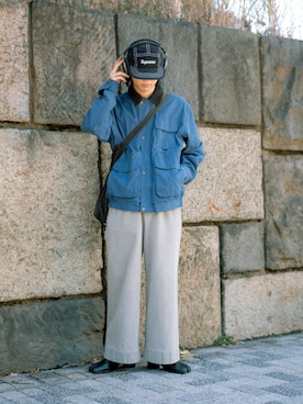 「Supreme （シュプリーム）のアイテム（ジャケット/アウター）」を使った、Naotoさん（メンズ・165cm）の冬コーディネート