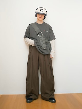 「FREAK'S STORE（フリークスストア）のPlayStation LOGO TEE / プレイステーションロゴ プリントTシャツ（Tシャツ/カットソー）」を使った、Naotoさん（メンズ・165cm）の秋コーディネート