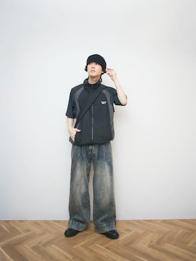「soerte（ソエルテ）のアイテム」を使った、Naotoさん（メンズ・165cm）の春コーディネート