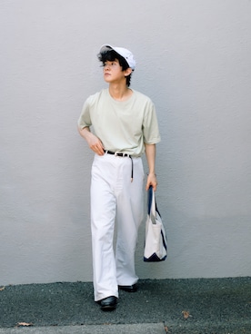 「NEAT（ニート）のアイテム」を使った、Naotoさん（メンズ・165cm）の夏コーディネート