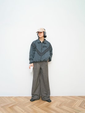 「アイテム（キャップ）」を使った、Naotoさん（メンズ・165cm）の秋コーディネート