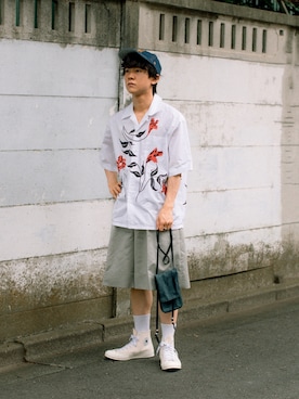 「MARNI（マルニ）のアイテム」を使った、Naotoさん（メンズ・165cm）の夏コーディネート