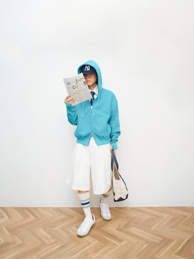 「L.L.Bean（エルエルビーン）のアイテム」を使った、Naotoさん（メンズ・165cm）の春コーディネート