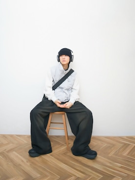 「アイテム（ニットキャップ/ビーニー）」を使った、Naotoさん（メンズ・165cm）の秋コーディネート