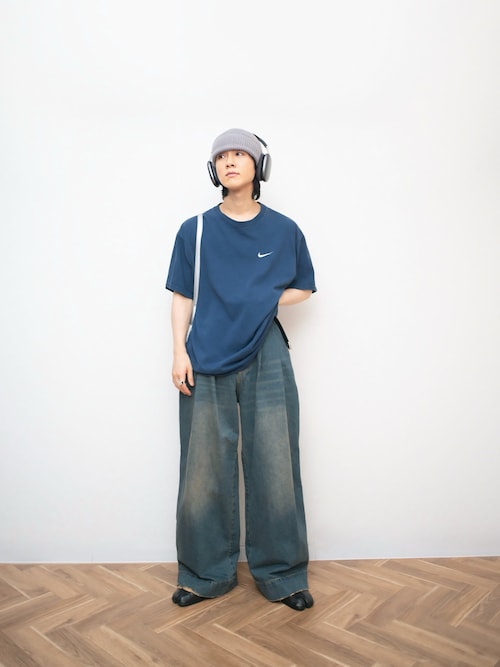soerte ジーンズ WIDE BUGGY VINTAGE LIKE DENIM PANTS ” MUD