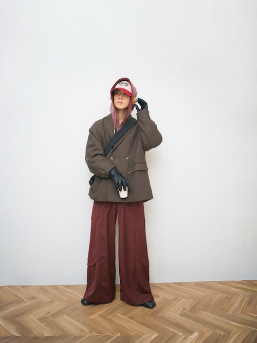 Heavy weight double zip-up hoodie（decadent paint) /ヘビーウェイト