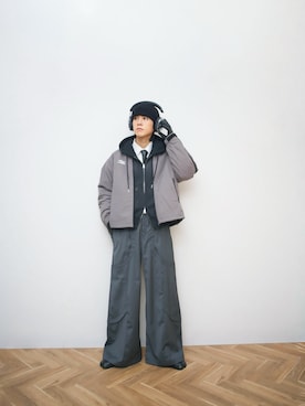 「アイテム（PC・スマホグッズ/家電）」を使った、Naotoさん（メンズ・165cm）の冬コーディネート