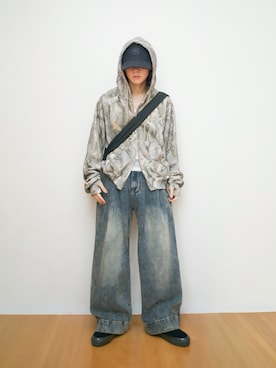「FRUIT OF THE LOOM（フルーツオブザルーム）のアイテム」を使った、Naotoさん（メンズ・165cm）の秋コーディネート