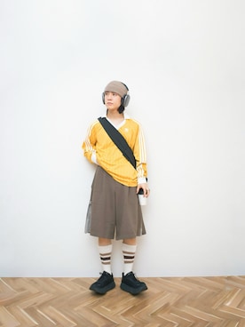 「アイテム（レッグウェア）」を使った、Naotoさん（メンズ・165cm）の秋コーディネート